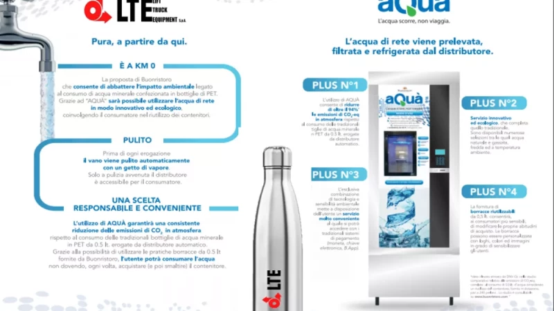 Nuovi erogatori dell'acqua e borracce in alluminio